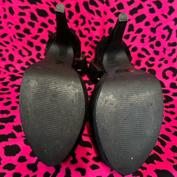 Black Luichiny Suede High Heel Size 7 - Picture 4 of 4